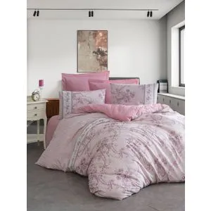 Roza - Pink Pink Single XL Quilt Cover Set (DE)