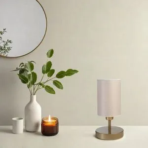 Rumeli Eskitme Açık Hasır Abajurlu Masa Lambası Cream
Gold Table Lamp