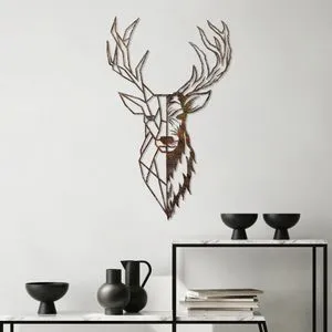Rusty Deer 3 - Antik Metalni Zidni Dekor