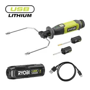 RYOBI Kompaktni bežični vrući rezač, USB Lithium™ 4V (2,0 Ah) RHC4-120G