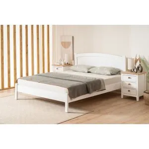 Rüzgar Modern Country - 90 x 190 White Single Bedstead
