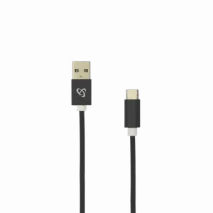 S BOX Kabl USB A / Type C, Fruity  1,5 m, Black