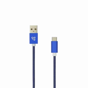 S BOX Kabl USB A / Type C, Fruity  1,5 m, Blue
