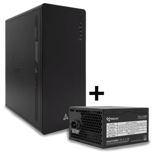 S BOX PCC 500 B, Kuciste ATX + PSU 400