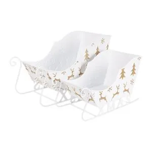 S/2 Dekor sanke, irvasi,bele, metal