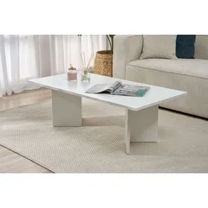 Sabin - White White Coffee Table
