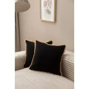 Sacakli - Black v1 Black Cushion Cover Set (2 Pieces)