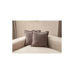 Sacakli - Grey v2 Grey Cushion Cover Set (2 Pieces)