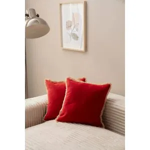 Sacakli - Red v1 Red Cushion Cover Set (2 Pieces)