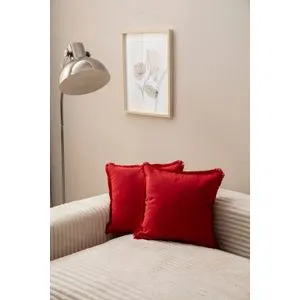 Sacakli - Red v2 Red Cushion Cover Set (2 Pieces)