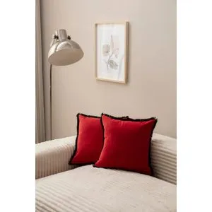 Sacakli - Red v3 Red Cushion Cover Set (2 Pieces)