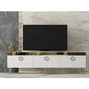 Safar - White White TV Stand