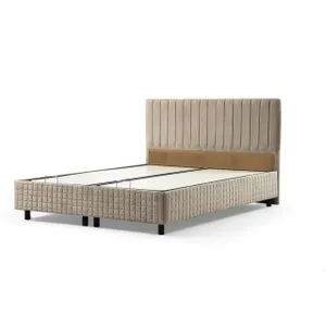 Safir120 x 200 - Brown Brown Single Bed Base & Headboard