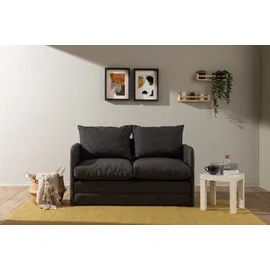 Saga 2-Seater - Dark Grey Dark Grey 2-Seat Sofa-Bed