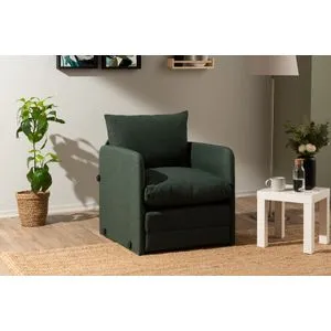 Saga Single - Green Green 1-Seat Sofa-Bed