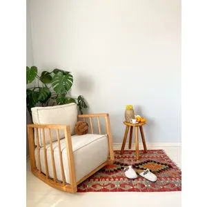 Sallanan Teddy - White White Wing Chair