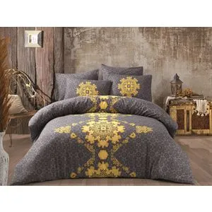 Saltanat - Žuti Sivi
Jednokrevetni Set Posteljine od Ranforce-a