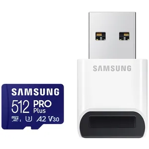Samsung MB-MD512SB/WW MicroSD 512GB, PRO Plus, SDXC, UHS-I U3 V30 A2 Class10, Read up to 180MB/s,...