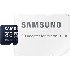 Samsung MB-MY256SA/WW MicroSD 256GB, PRO Ultimate, SDXC, UHS-I U3 V30 A2, Read up to 200MB/s, Wri...