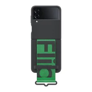 Samsung silikonska maska za Flip 4 + kais, crna