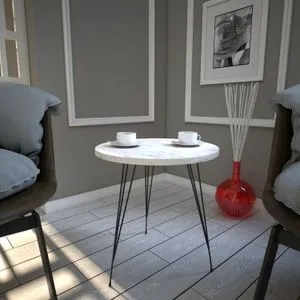 Sandalf - Marmo White
Black Side Table