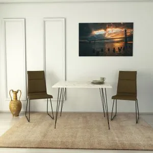 Sandalf Square - Marmo Black
White Table