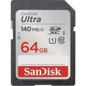 SanDisk 64GB Ultra, SDSDUNB-064G-GN6IN SDXC