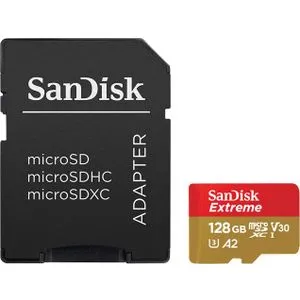 SanDisk Extreme microSDXC, A2, V30, U3 128GB Memorijska kartica