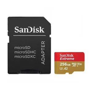 SanDisk EXTREME SDXC 256GB micro sd sa adapterom 190MB/s