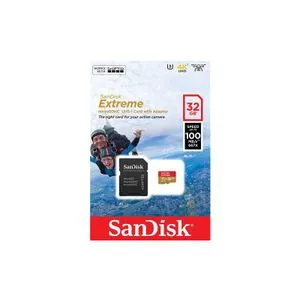 SANDISK MEM MICROSD 32GB Sandisk Extreme + adapter (SDSQXAF-032G-GN6AA)