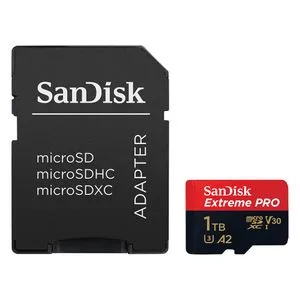 SanDisk SDXC 1TB Micro Extreme Pro 200MB/s A2 C10 V30 UHS-I US+Ad