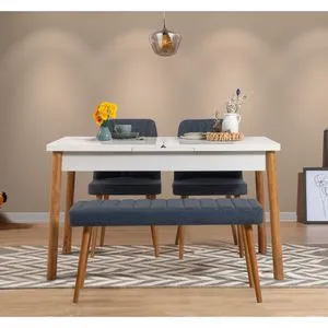 Santiago Atlantice-Navy Blue V2 Atlantic Pine
Navy Blue Extendable Dining Table & Chairs Set (4 P...