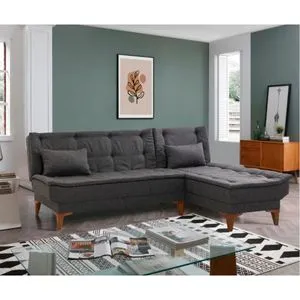 Santo - Anthracite Anthracite Corner Sofa-Bed