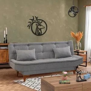 Santo - Grey Grey 3-Seat Sofa-Bed