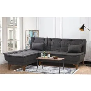 Santo Left - Anthracite Anthracite Corner Sofa-Bed