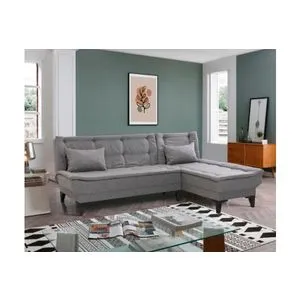 Santo-S - Grey Grey Corner Sofa-Bed