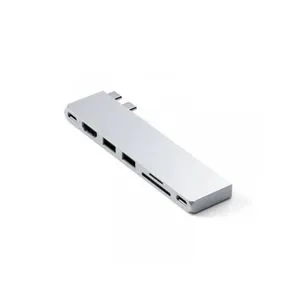 Satechi Pro Slim Silver Multiport Hub