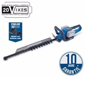 Scheppach Aku makaze za živu ogradu C-HT720-X  + set punjač 2.4A i 2 baterije 2.0Ah