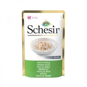 Schesir preliv za mačiće Kitten Piletina u želeu 85 g