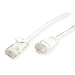 Secomp Roline UTP Data Center PatchCord SLIM Cat6A/Cl.EA LSOH white 0.3m