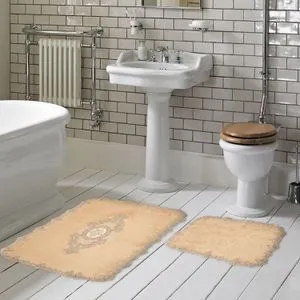 Selonya D - Cappuccino Cappuccino Bathmat Set (2 Pieces)