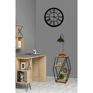 Sembol Yanık Lambader Retro 3 Başlıklı Wicker Floor Lamp