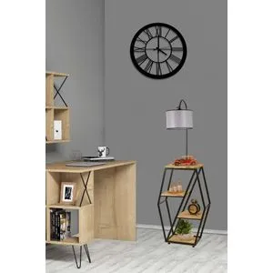 Sembol Yanık Lambader Silindir Açık Hasır Gri Abajurlu Light Grey Floor Lamp