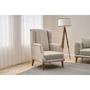 Seren - Cream Cream 1-Seat Sofa