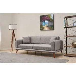 Seren - Grey Grey 3-Seat Sofa