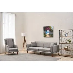 Seren - Grey Grey Sofa Set