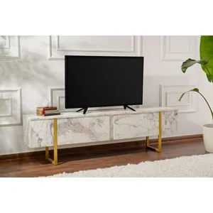 Serenity - Fressia Marble, Gold Freesia Marble
Gold TV Stand