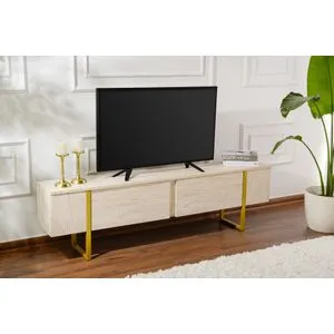 Serenity - Travertine, Gold Travertine
Gold TV Stand