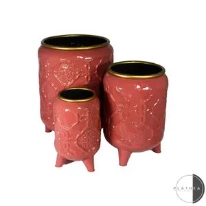 Set 3 metalne obloge za saksije  132883