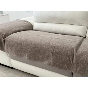 Set 3/1 flekera-prekrivača Chenille Braon/Siva boja